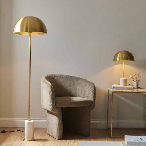 Endon 114208 - Stojací lampa BERTOIA 1xE27/10W/230V mosaz
