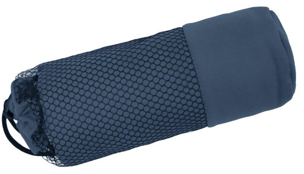 Rychleschnoucí osuška FITNESS BAG šedomodrá 70 x 140 cm