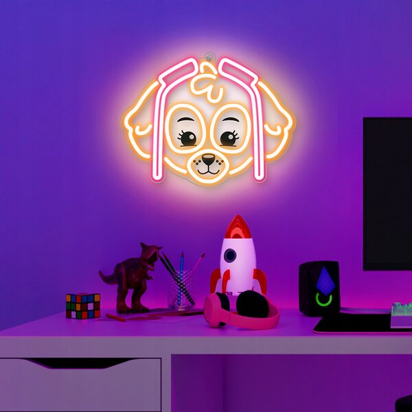 Noční lampa Tlapková patrola, vícebarevná