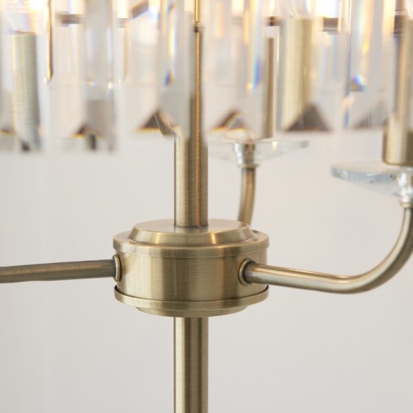 Endon 110644 - Stojací lampa CHESTERFIELD 3xE14/6W/230V mosaz