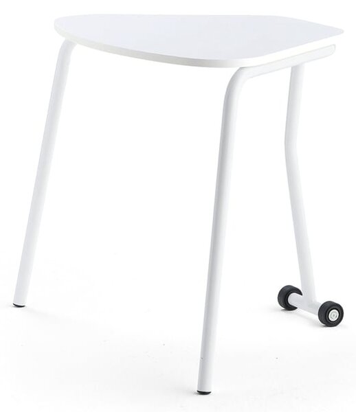 AJ Produkty Sklápěcí stůl HEX, 740x800x620 mm, bílé nohy, bílá