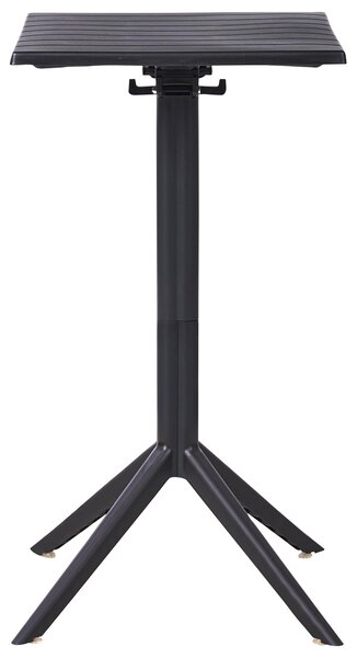 Zahradní barový stůl LEMNOS 60 cm 60 cm Černá