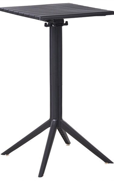 Zahradní barový stůl LEMNOS 60 cm 60 cm Černá