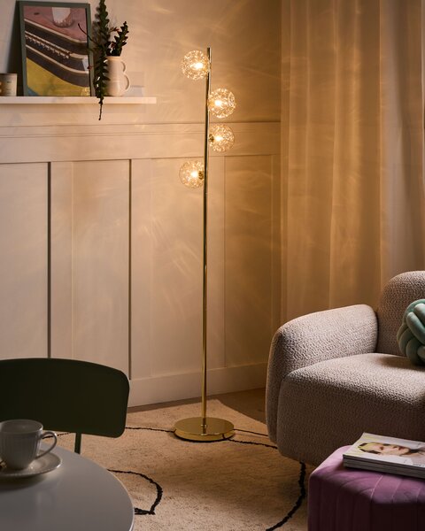 Stojací lampa ANADYR Sklo Béžová