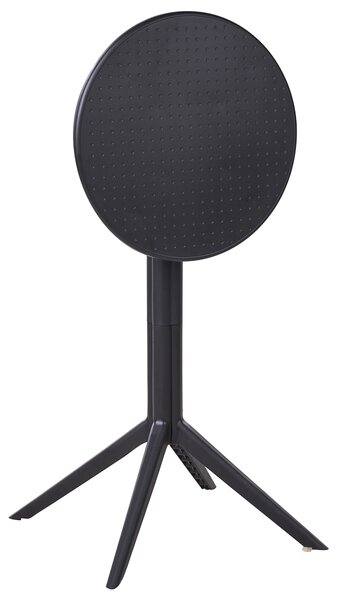 Zahradní barový stůl LEGRENA 60 cm 60 cm Černá