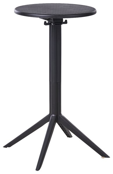 Zahradní barový stůl LEGRENA 60 cm 60 cm Černá