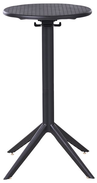 Zahradní barový stůl LEGRENA 60 cm 60 cm Černá