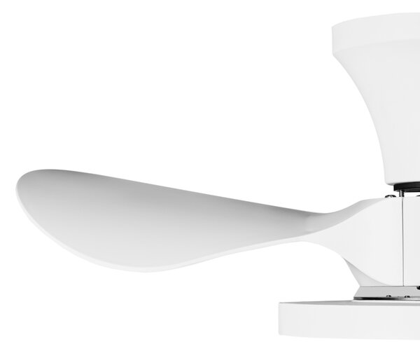 Stropní ventilátor se světlem PUNTI s dálkovým ovládáním LED Bílá