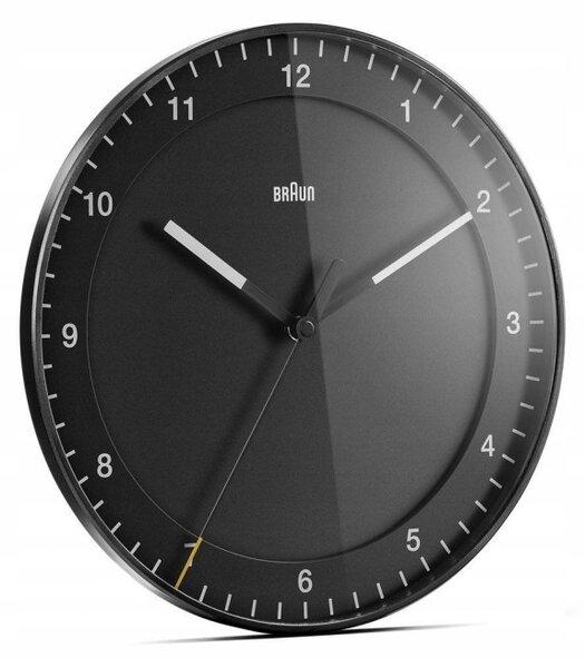 Nástěnné hodiny Braun BC17B analogové černé 30cm tichý chod