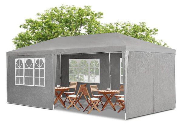 Juskys Párty stan 3x6 m - tmavě šedá