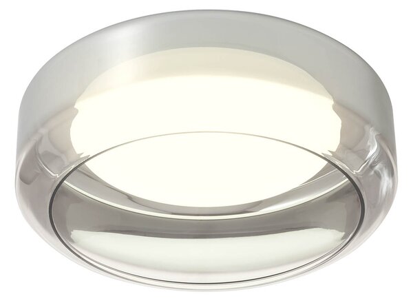 Redo 01-3589 Solera, skleněné kouřové stropní svítidlo, LED 24W 3000/4000K, průměr 35cm