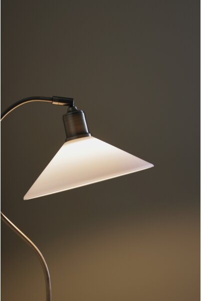Markslöjd 108863 - Stolní lampa VELA 1xE27/40W/230V mosaz/bílá