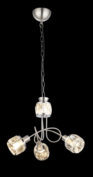 Globo 54356-3H - LED Lustr na řetězu KRIS 3xE14/40W/230V + LED/5W