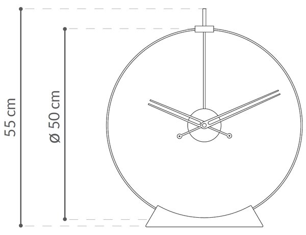 Nomon designové stolní hodiny Aire