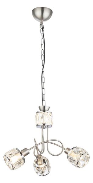 Globo 54356-3H - LED Lustr na řetězu KRIS 3xE14/40W/230V + LED/5W
