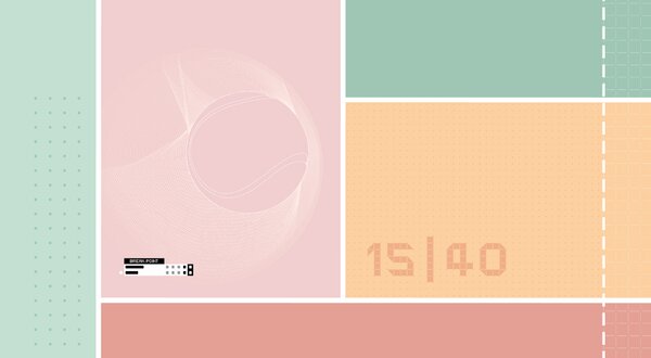 FUGU Tenisová tapeta Break point - tenis pink Materiál: Digitální eko vlies - klasická tapeta nesamolepicí