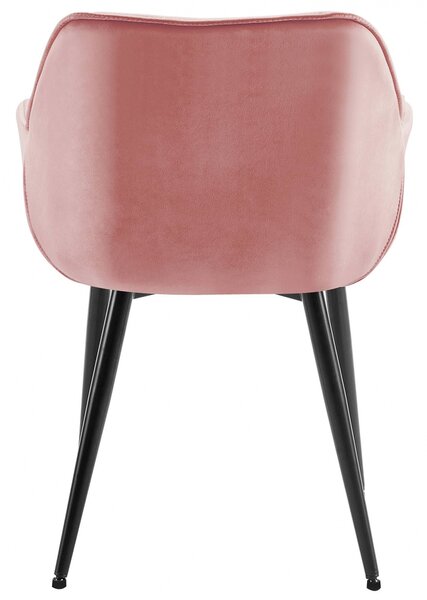 Židle Tanna - samet - Rosa