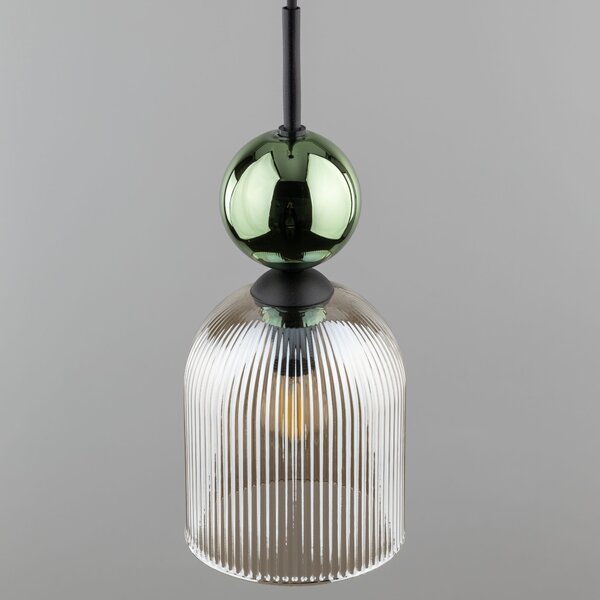 TK Lighting Sophia Green Cognac závěsné svítidlo 1x10 W zelená-hnědá 11146