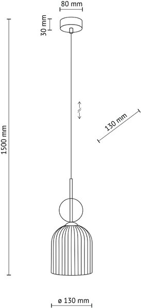 TK Lighting Sophia Green Cognac závěsné svítidlo 1x10 W zelená-hnědá 11146