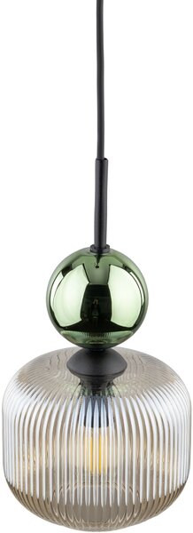 TK Lighting Sophia Green Cognac závěsné svítidlo 1x10 W zelená-hnědá 11144