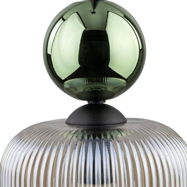 TK Lighting Sophia Green Cognac závěsné svítidlo 1x10 W zelená-hnědá 11144