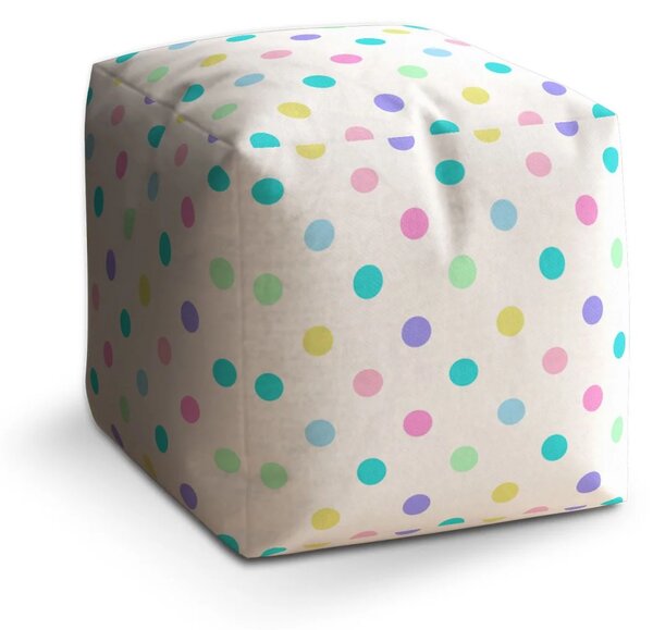 Sablio Taburet Cube Puntík vedle puntíku - 40x40x40 cm