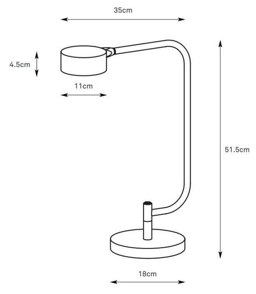 Markslöjd Hugo stolní lampička 1x4.5 W béžová 109174
