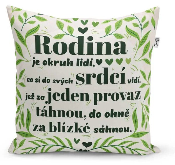 Sablio Polštář Rodina 5: 40x40 cm
