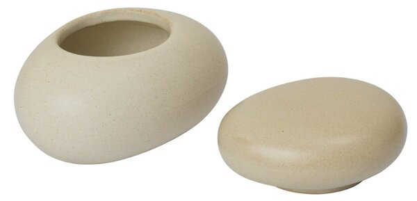 Úložná dóza Pebble Sand/Cream Small