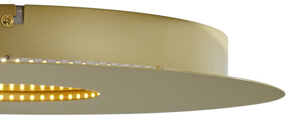 Moderní stropní svítidlo zlaté 40 cm vč. LED s 3-stupňovým stmíváním - Morning