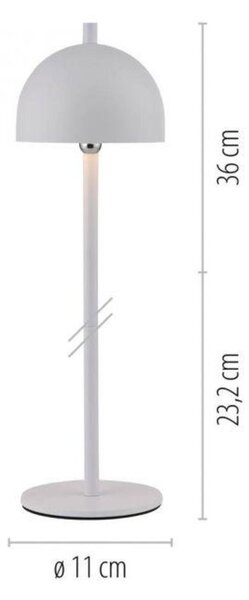 PAUL NEUHAUS JUST LIGHT Kolekce Schöner Wohnen LED bateriové stolní svítidlo BELLIES, bílé, nabíjecí přes USB 3000K