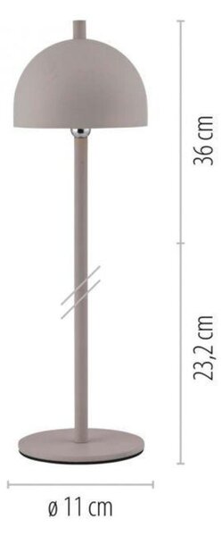 PAUL NEUHAUS JUST LIGHT Kolekce Schöner Wohnen LED bateriové stolní svítidlo BELLIES, písková barva, nabíjecí, USB 3000K