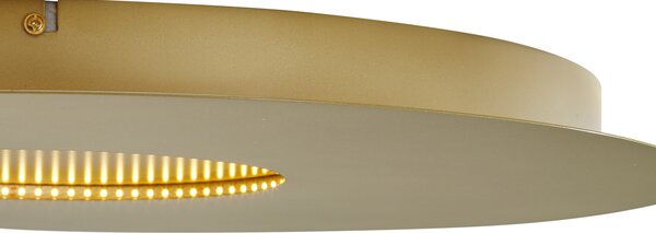 Moderní stropní svítidlo zlaté 60 cm vč. LED s 3-stupňovým stmíváním - Morning