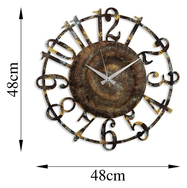 Wallity Nástěnné kovové hodiny Clock 15 - 1 vícebarevné