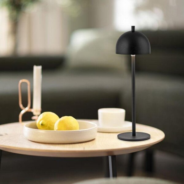 PAUL NEUHAUS JUST LIGHT Kolekce Schöner Wohnen LED bateriové stolní svítidlo BELLIES, černé, nabíjecí přes USB 3000K