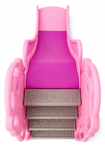 Aga4Kids Skluzavka s madlem 170 cm Růžová