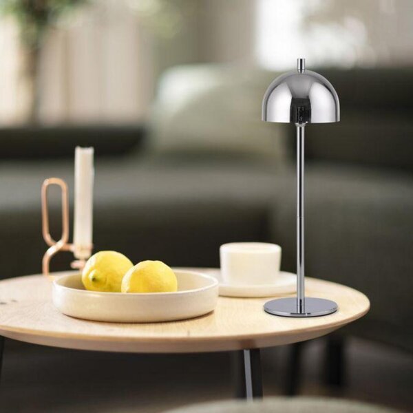 PAUL NEUHAUS JUST LIGHT Kolekce Schöner Wohnen LED bateriové stolní svítidlo BELLIS, chrom, nabíjecí přes USB 3000K