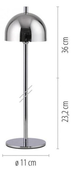 PAUL NEUHAUS JUST LIGHT Kolekce Schöner Wohnen LED bateriové stolní svítidlo BELLIS, chrom, nabíjecí přes USB 3000K