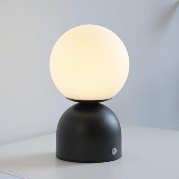 PAUL NEUHAUS JUST LIGHT Kolekce Schöner Wohnen LED bateriové stolní svítidlo RUDI, černé, přes USB 3000-6000K