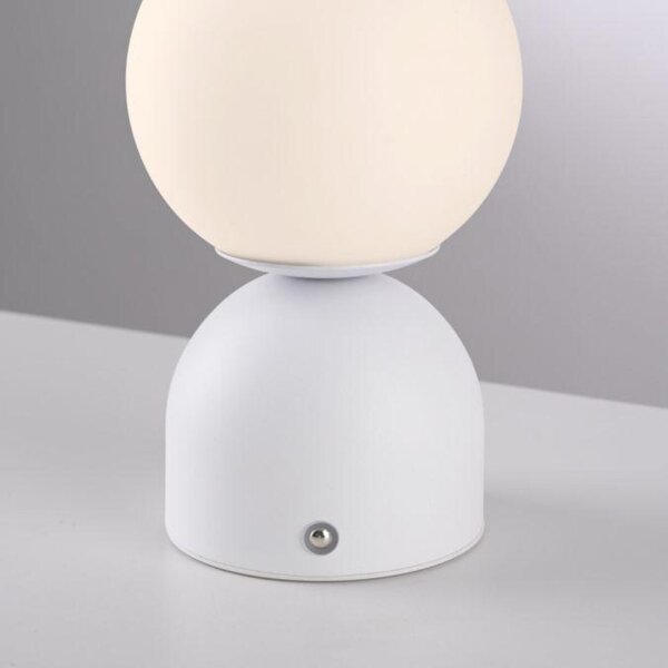 PAUL NEUHAUS JUST LIGHT Kolekce Schöner Wohnen LED bateriové stolní svítidlo RUDI, bílé, přes USB 3000-6000K