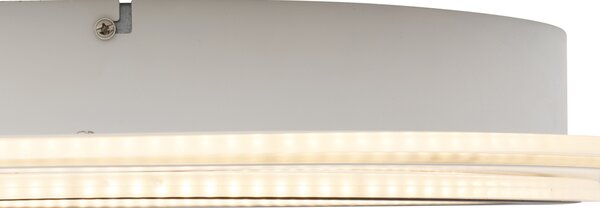 Designové stropní svítidlo bílé s tmavě šedými kulatými prvky vč. LED stmívatelné - Taylor