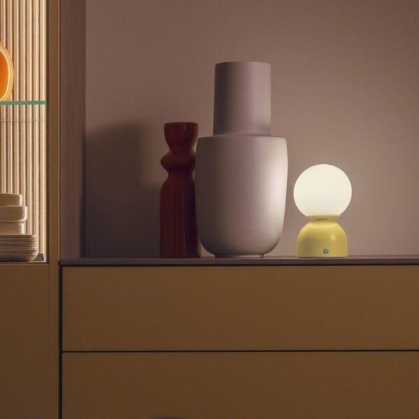 PAUL NEUHAUS JUST LIGHT Kolekce Schöner Wohnen LED bateriové stolní svítidlo RUDI, inspirováno květy, USB 3000-6000K