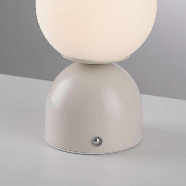 PAUL NEUHAUS JUST LIGHT Kolekce Schöner Wohnen LED bateriové stolní svítidlo RUDI, písková barva, přes USB 3000-6000K
