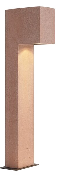 Moderní venkovní sloupkové svítidlo terakota 65 cm IP44 - Pompei