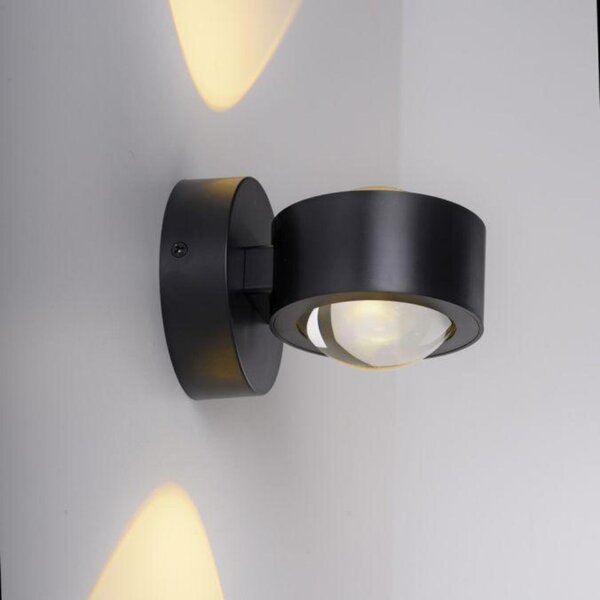PAUL NEUHAUS JUST LIGHT Kolekce Schöner Wohnen LED nástěnné svítidlo CHIA, černé, Up- & Downlight 3000K