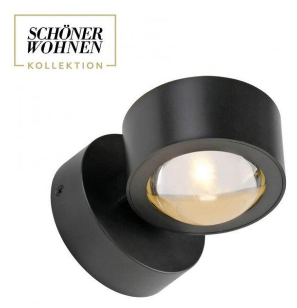 PAUL NEUHAUS JUST LIGHT Kolekce Schöner Wohnen LED nástěnné svítidlo CHIA, černé, Up- & Downlight 3000K
