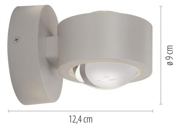 PAUL NEUHAUS JUST LIGHT Kolekce Schöner Wohnen LED nástěnné svítidlo CHIA, písková barva, Up- & Downlight 3000K