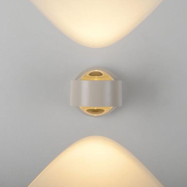 PAUL NEUHAUS JUST LIGHT Kolekce Schöner Wohnen LED nástěnné svítidlo CHIA, písková barva, Up- & Downlight 3000K