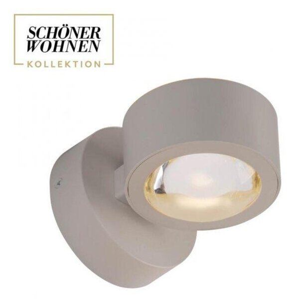 PAUL NEUHAUS JUST LIGHT Kolekce Schöner Wohnen LED nástěnné svítidlo CHIA, písková barva, Up- & Downlight 3000K
