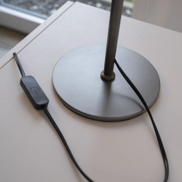 PAUL NEUHAUS JUST LIGHT Kolekce Schöner Wohnen LED stolní lampa POSH, šedá, stmívatelné, teplá bílá 3000K